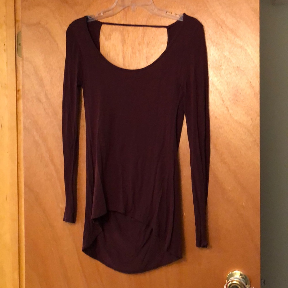 Maroon Long Sleeve Top